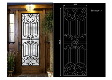 Декоративные железные и стеклянные двери для дверей входа 15.5*39.37 ИГКК/ИГМА